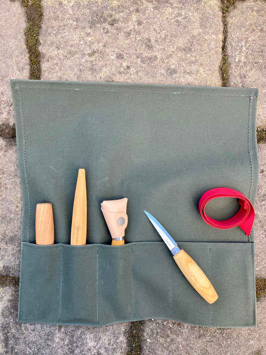 Canvas Tool Roll - for Carving Knives