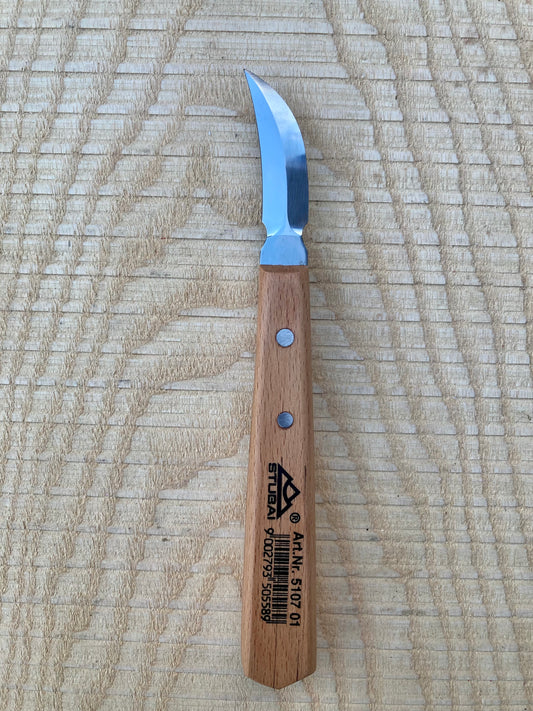 Stubai - Double Edged Hook Chip Carving Knife