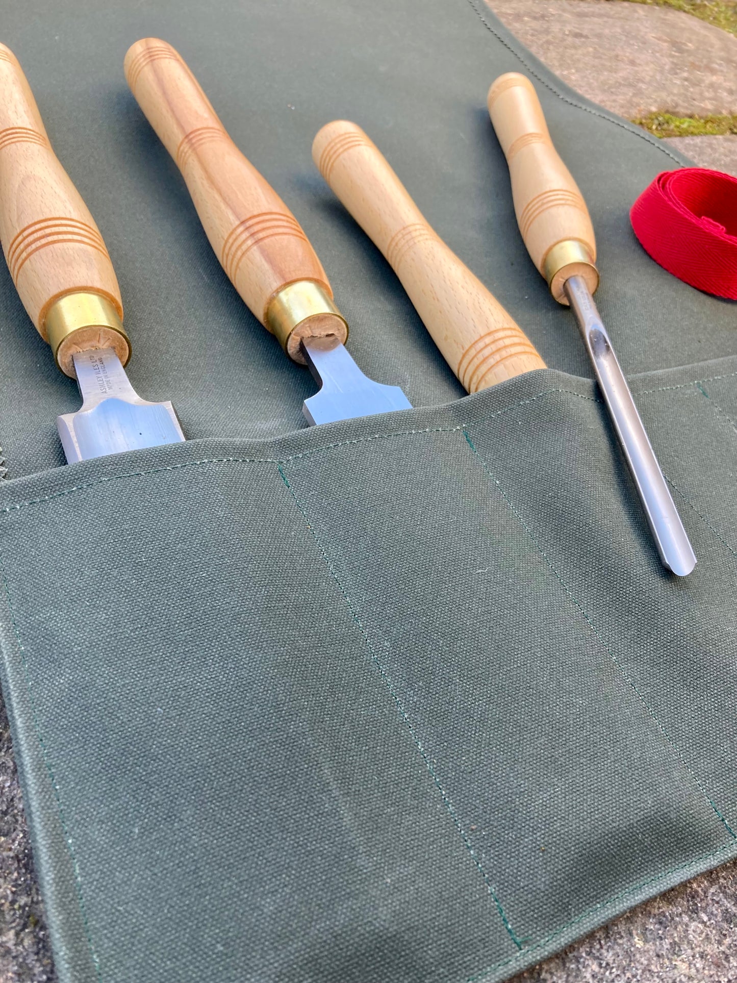 Canvas Tool Roll - for Pole Lathe Chisels