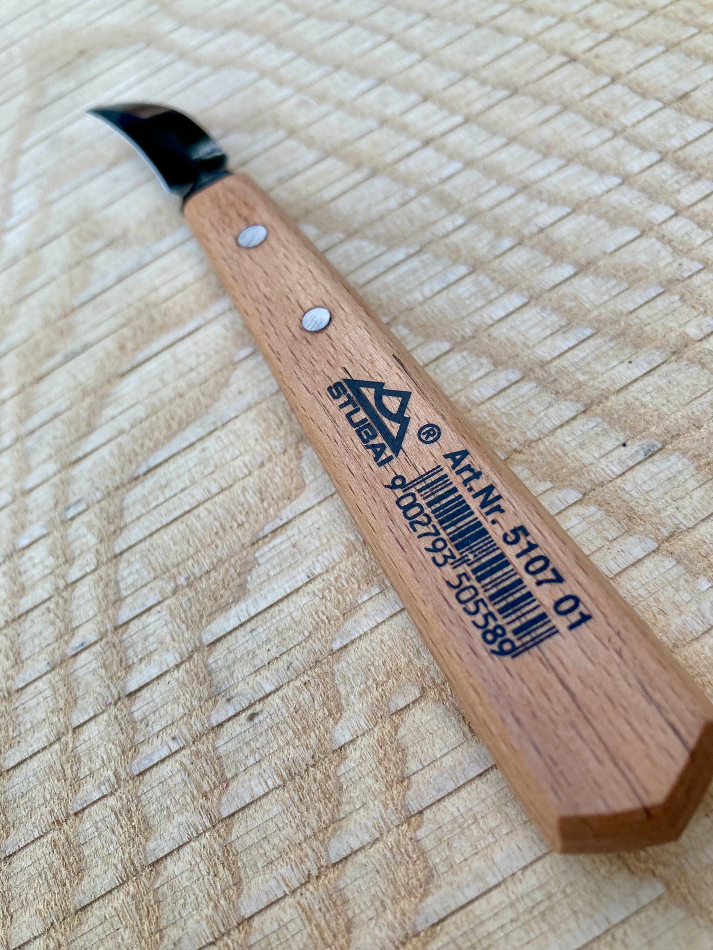 Stubai - Double Edged Hook Chip Carving Knife